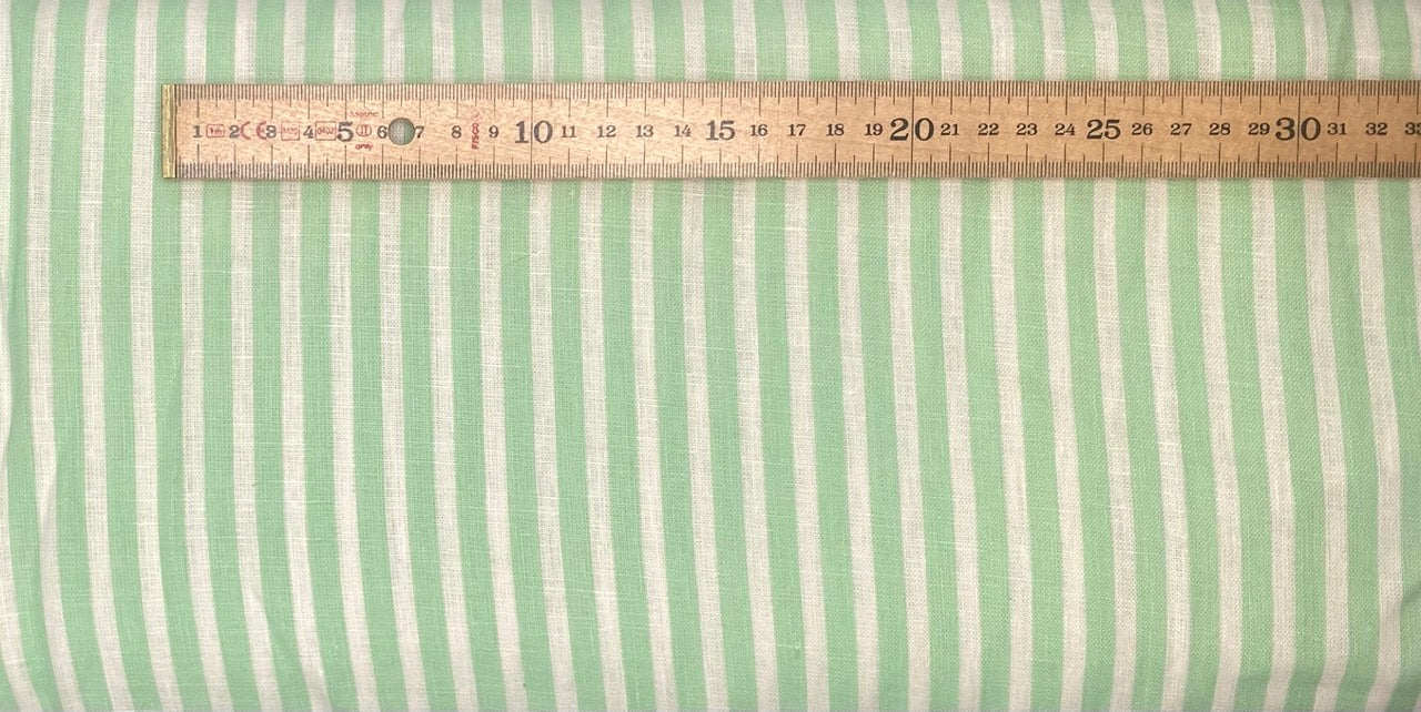 Mint Stripe Linen