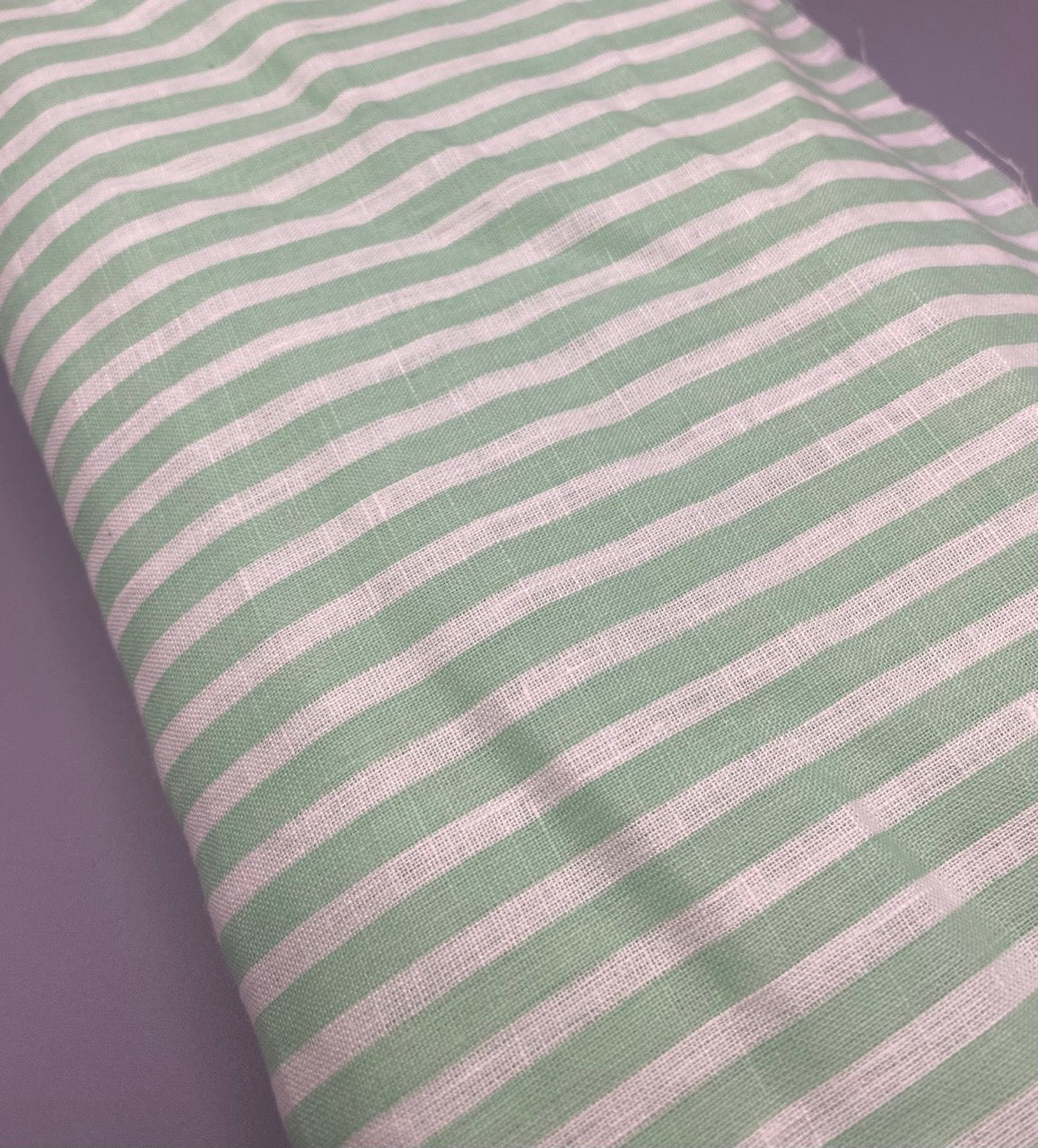 Mint Stripe Linen
