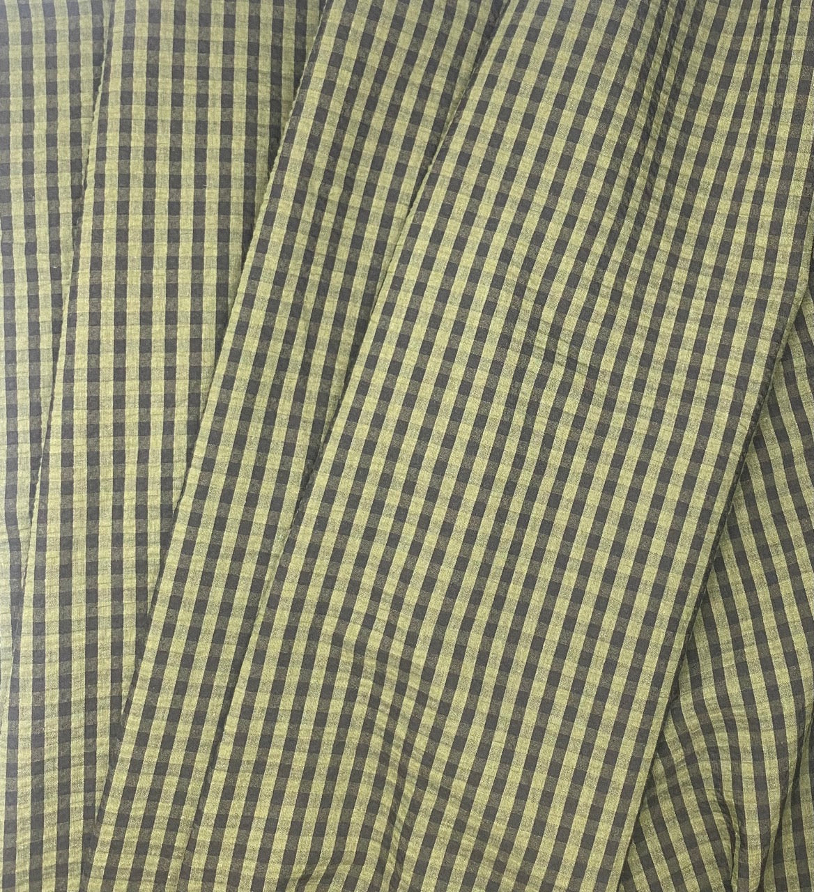 Rowan Gingham Seersucker - Moss