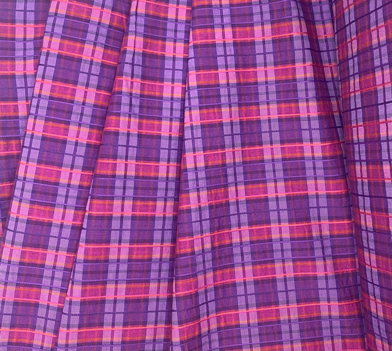 Pink & Purple textured check