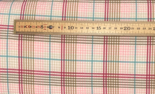 Pink Check Seersucker