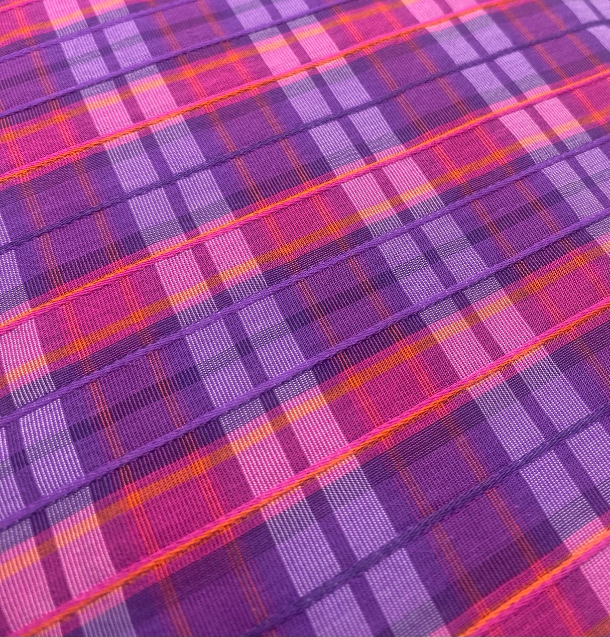 Pink & Purple textured check