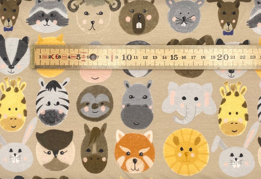 Animal Heads Stretch Jersey