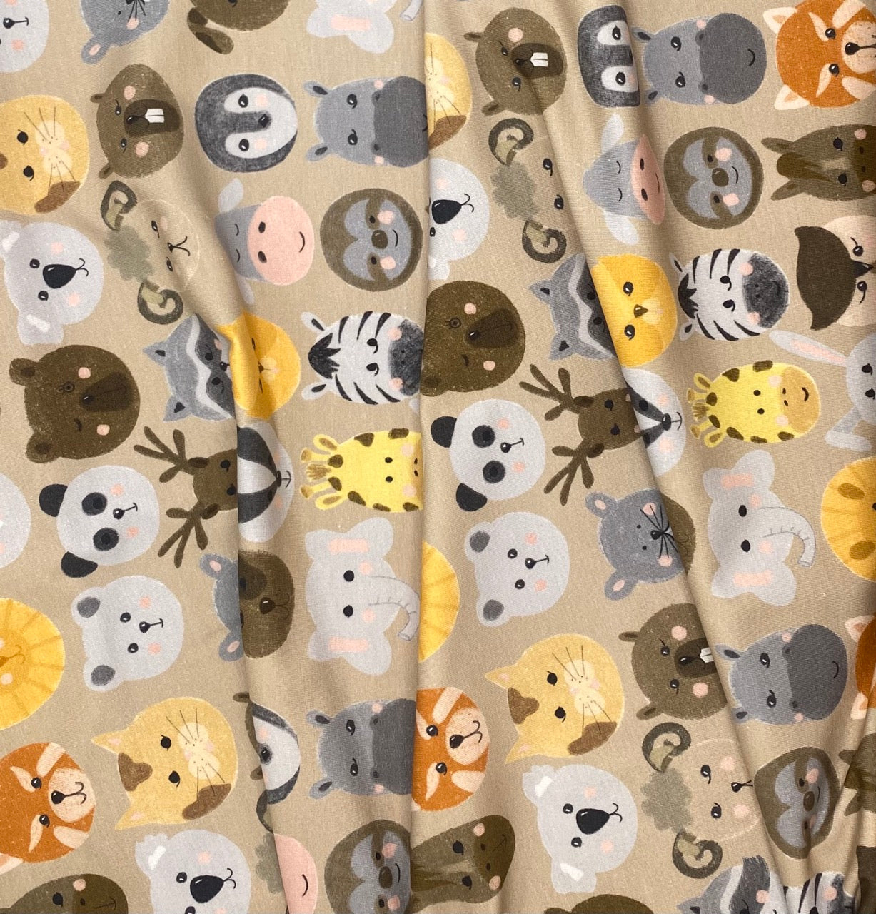 Animal Heads Stretch Jersey