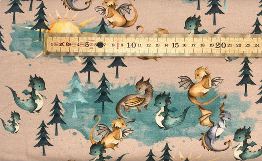 Dragon Sunset - Stretch Jersey