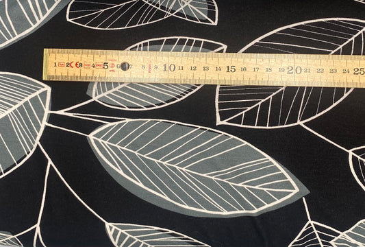 Large Leaf Print - Stretch Viscose