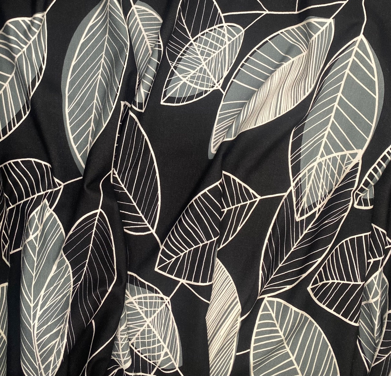 Large Leaf Print - Stretch Viscose