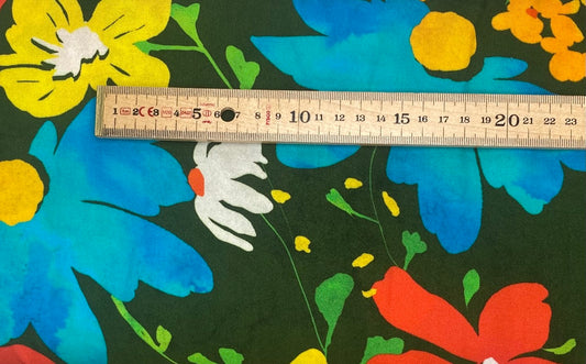 Paige Floral Viscose Twill - Green