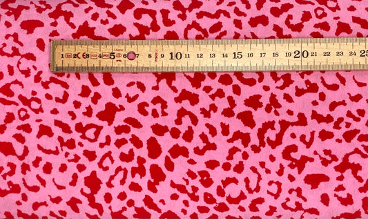 Pink Leopard Print - Polyester