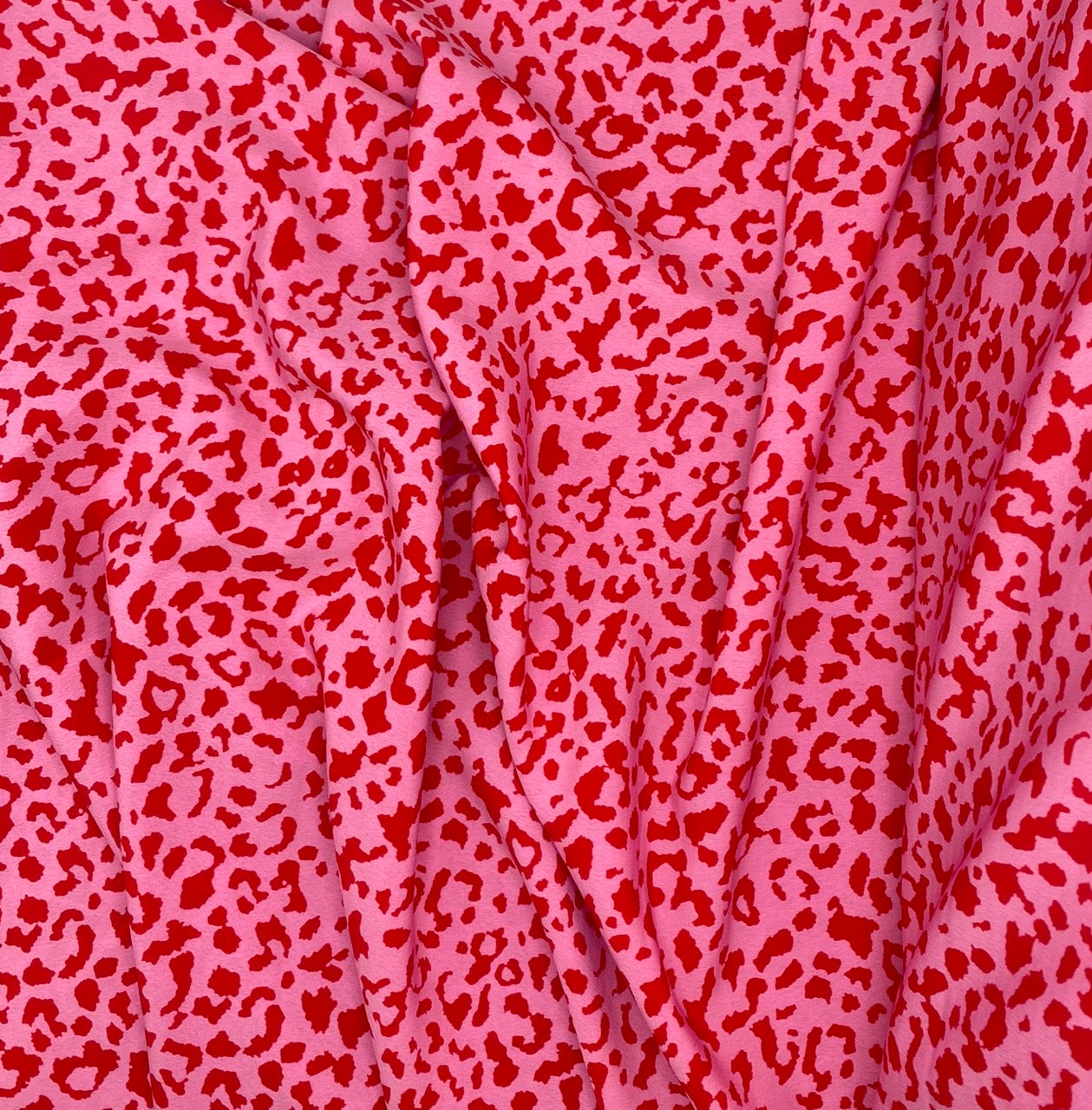Pink Leopard Print - Polyester