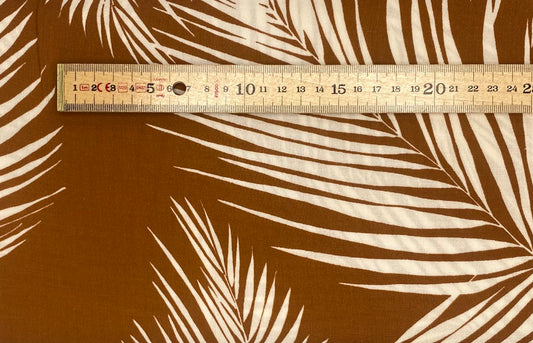 Burn Orange Palm Leaf