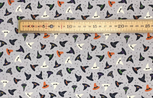 Witches hats on ghostly grey