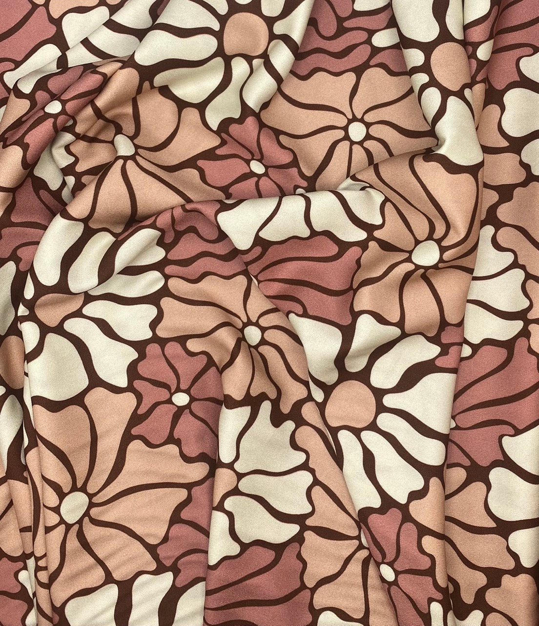 Retro Flowers - Viscose