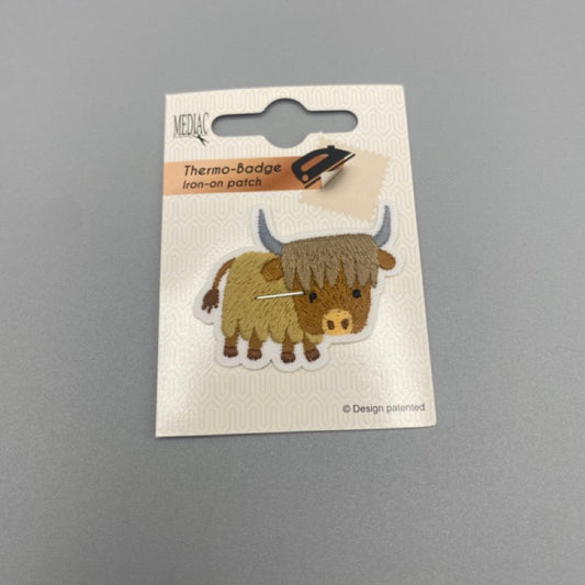 Iron on Motif: Highland Cow