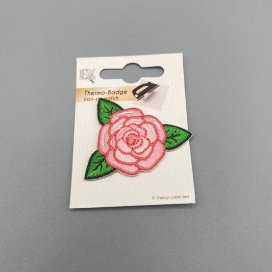 Iron on Motif: Pink Rose