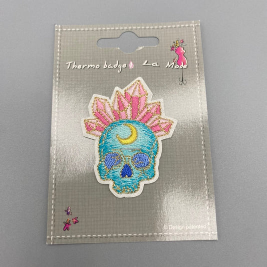 Iron on Motif: Skull & Gemstone