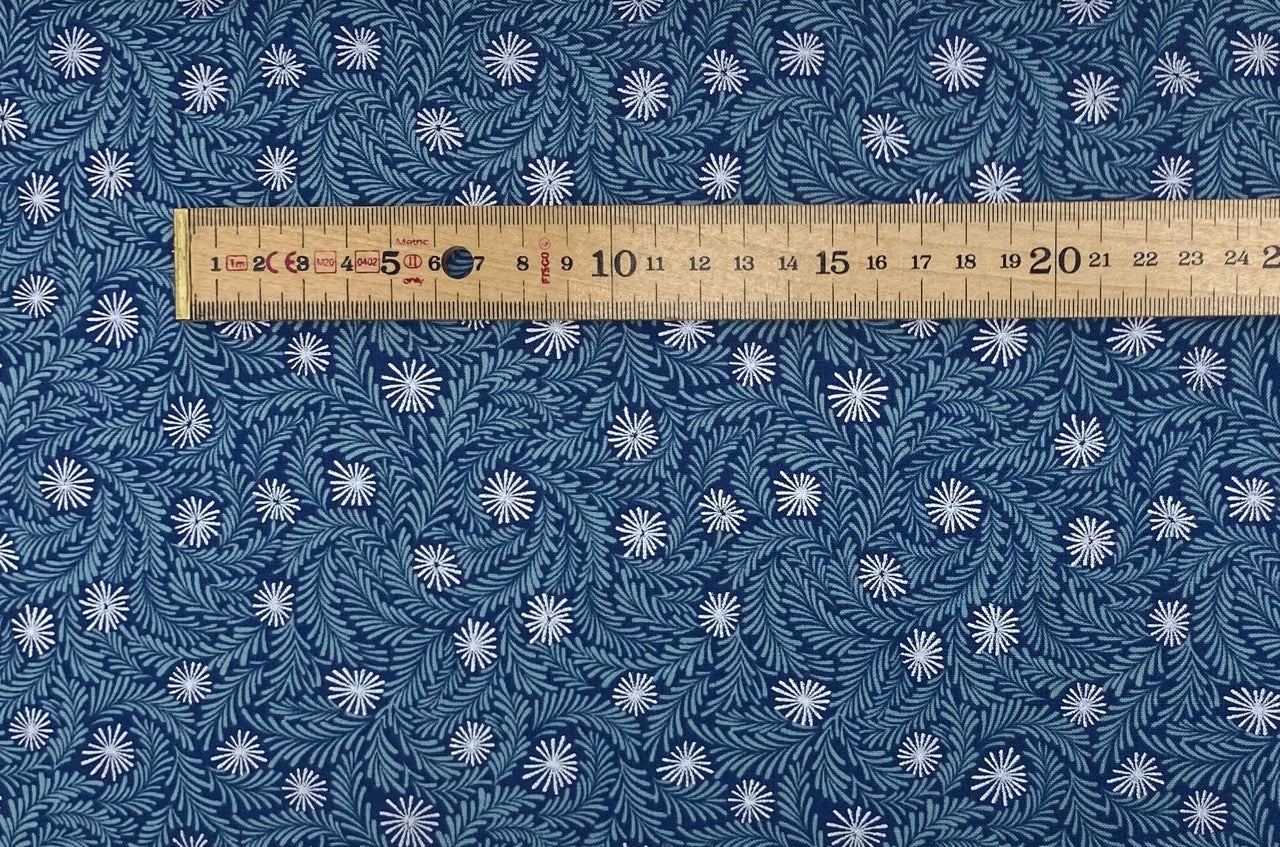 Frosty ice on mid blue with pearl