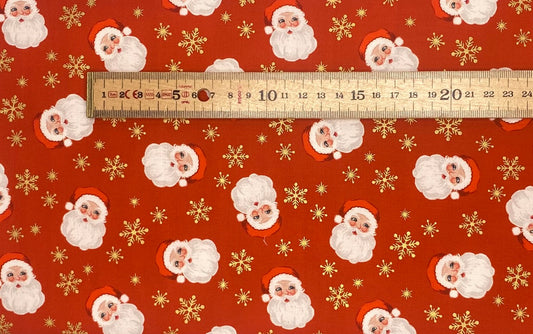 Santa on Red (with Pearl)