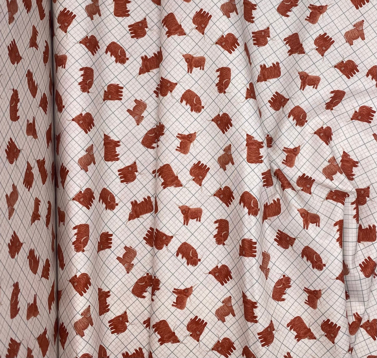 Highlands check cream