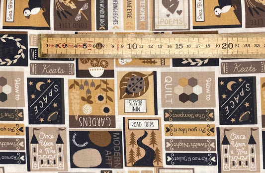 Book covers in sepia