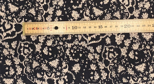 Black Floral - Viscose