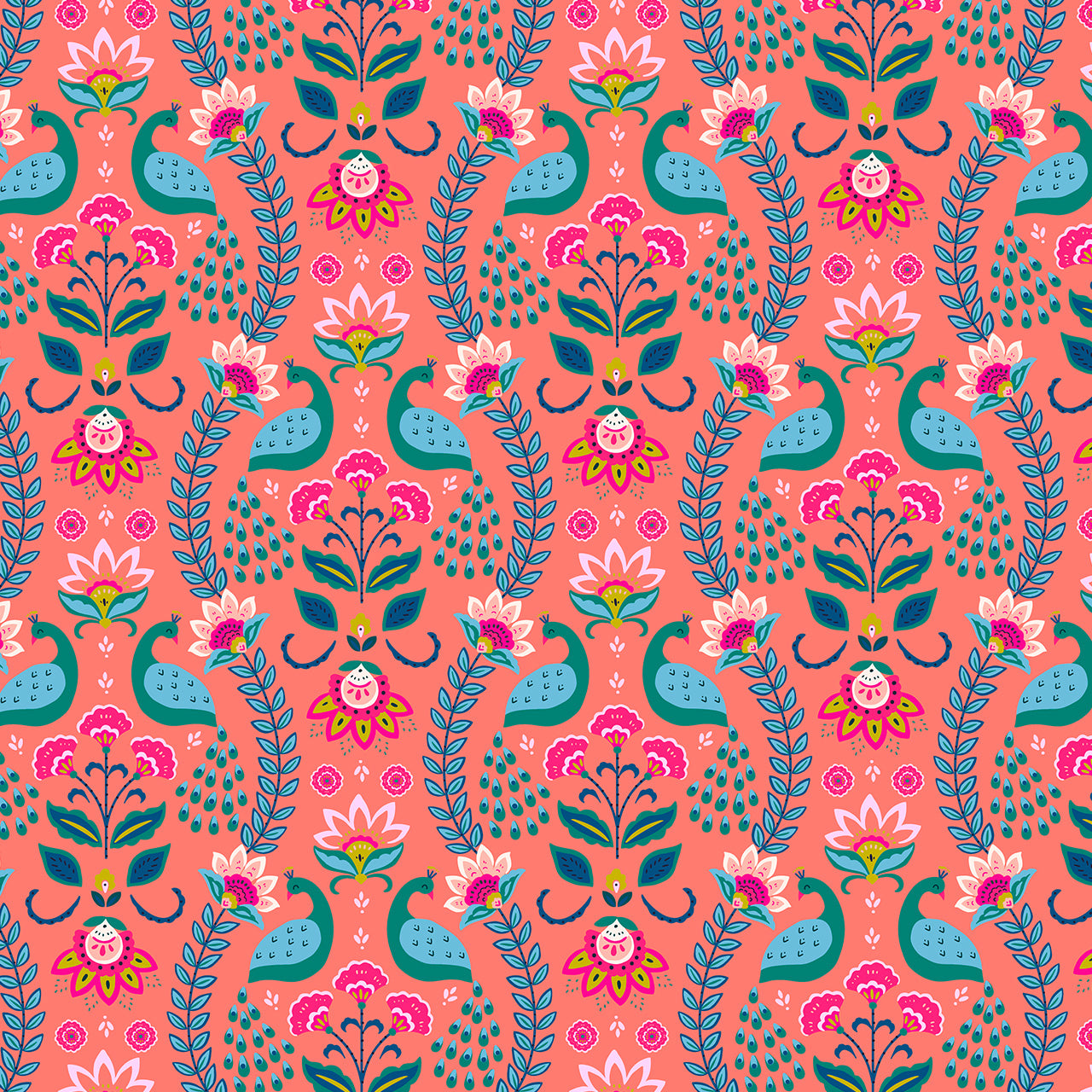 Indian Summer - Pink Peacock