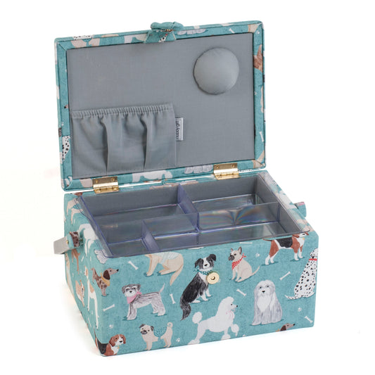 Medium Sewing Box: Dogs