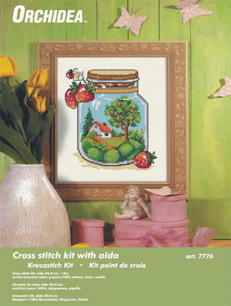 Counted Cross Stitch Kit: Summer Jar