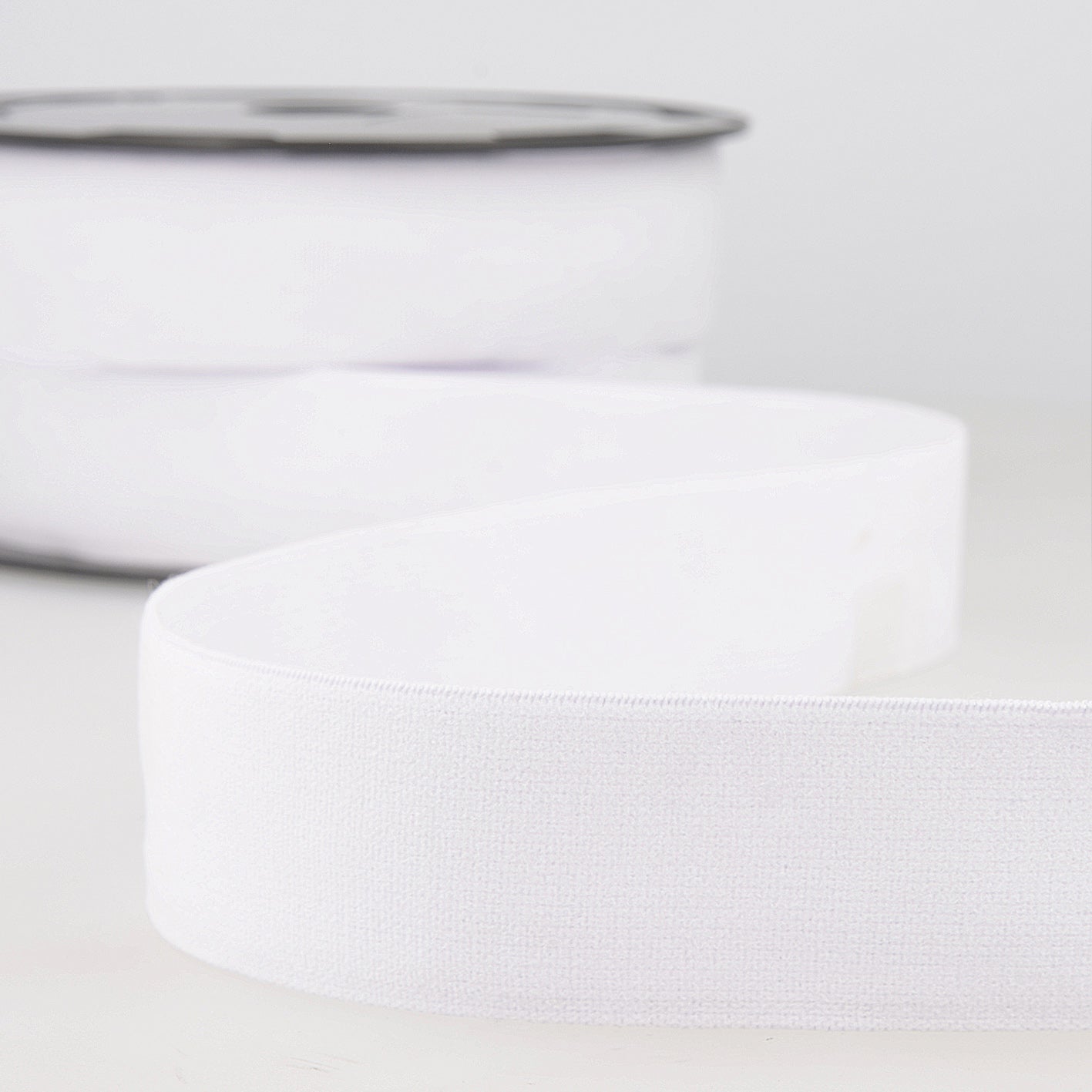 32mm Waistband Elastic - White
