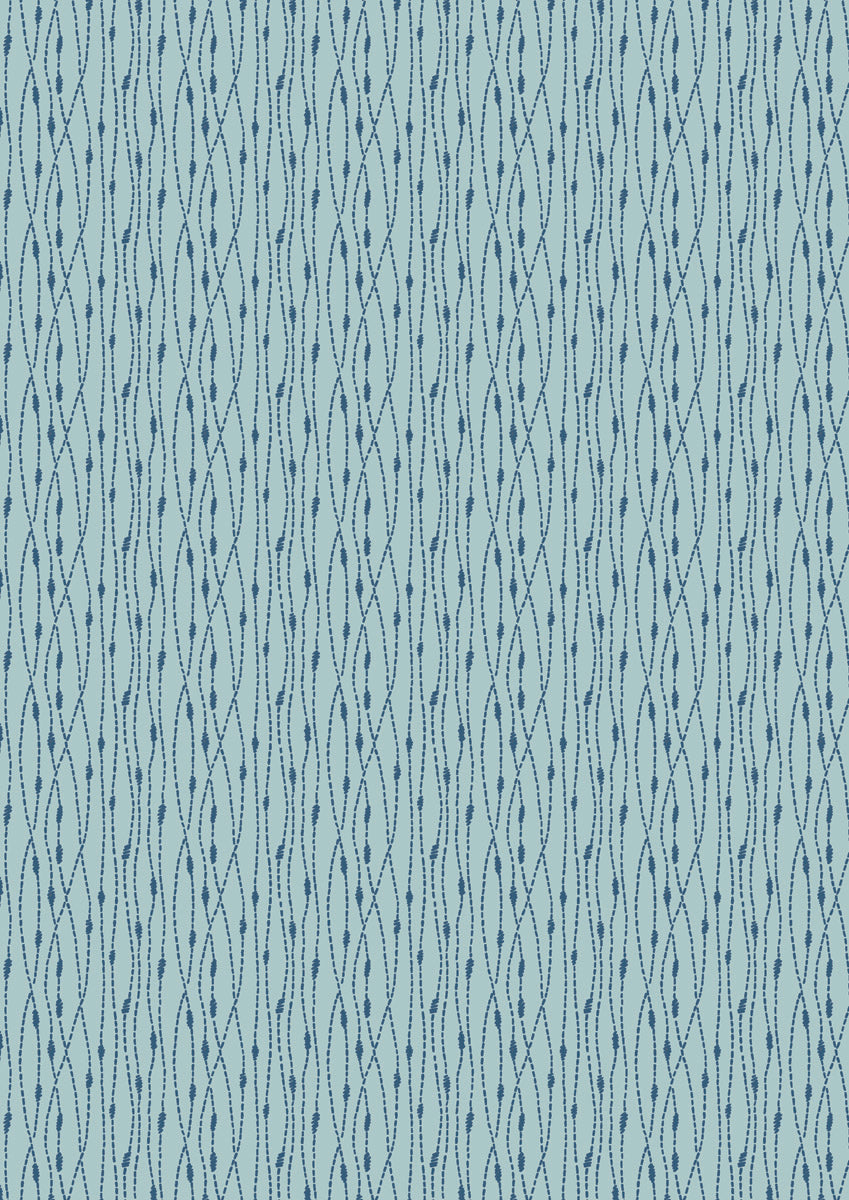 Light blue stitch stripe