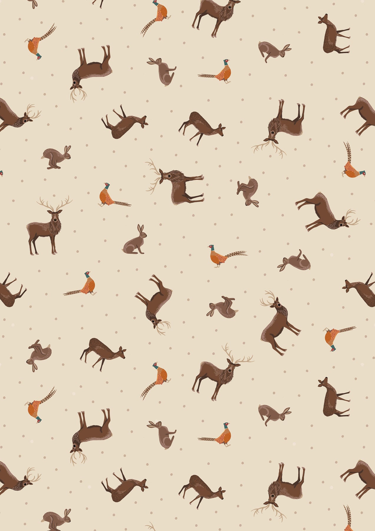 Country animals on natural