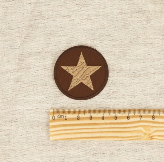 Iron on Motif: Brown Star