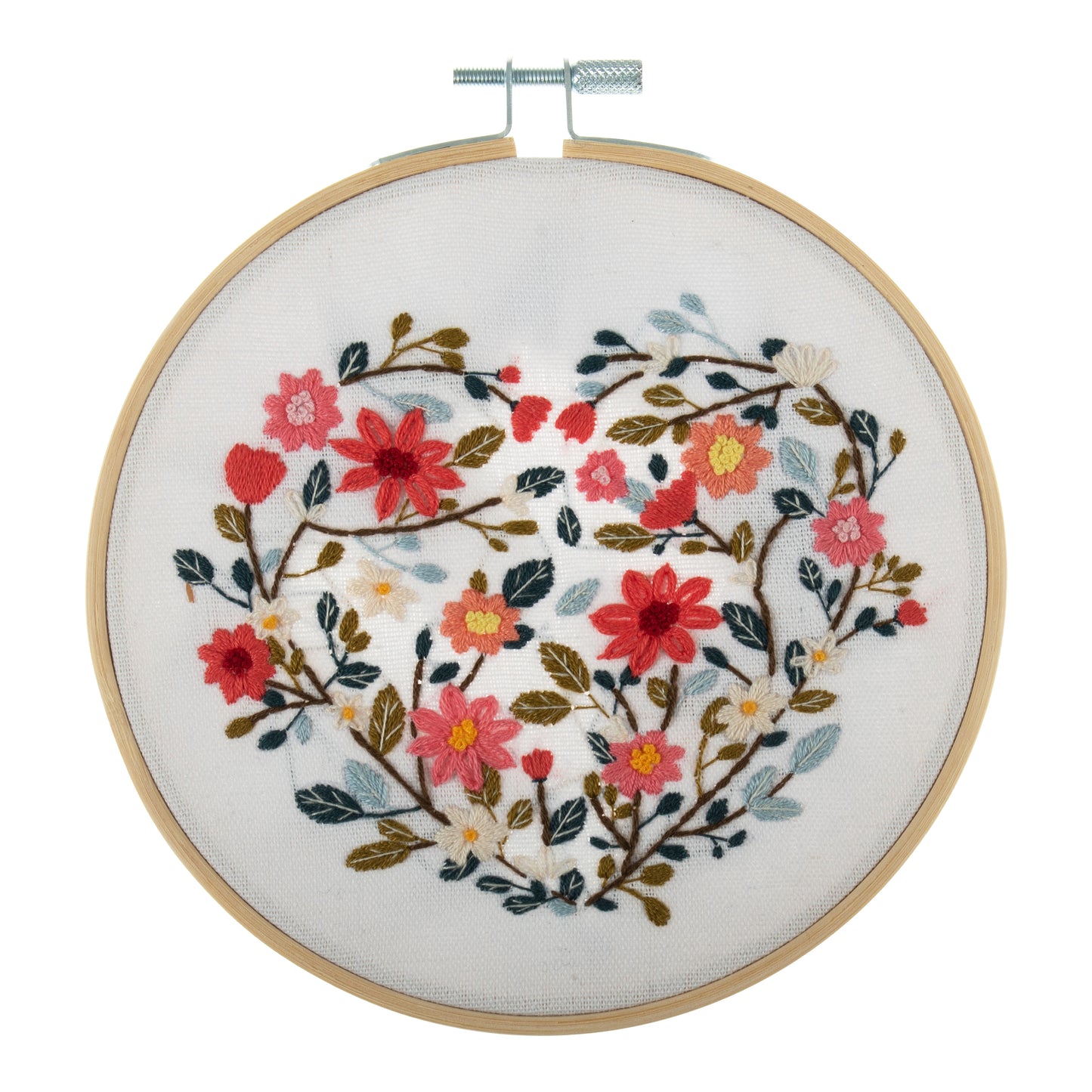 Embroidery Kit: Floral Heart