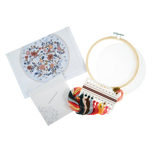 Embroidery Kit: Floral Heart