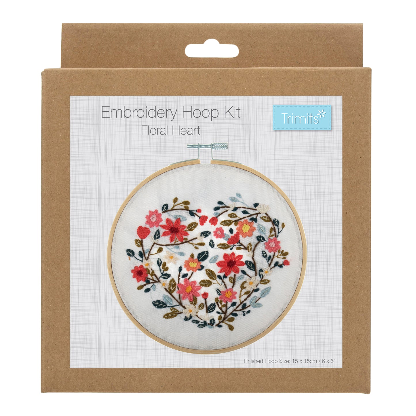 Embroidery Kit: Floral Heart