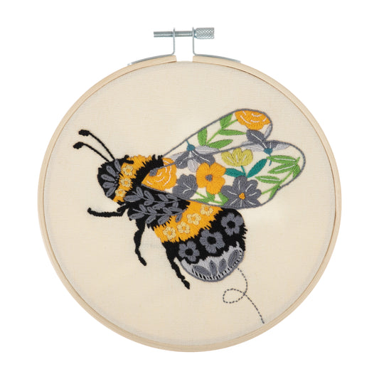 Embroidery Kit: Floral Bee