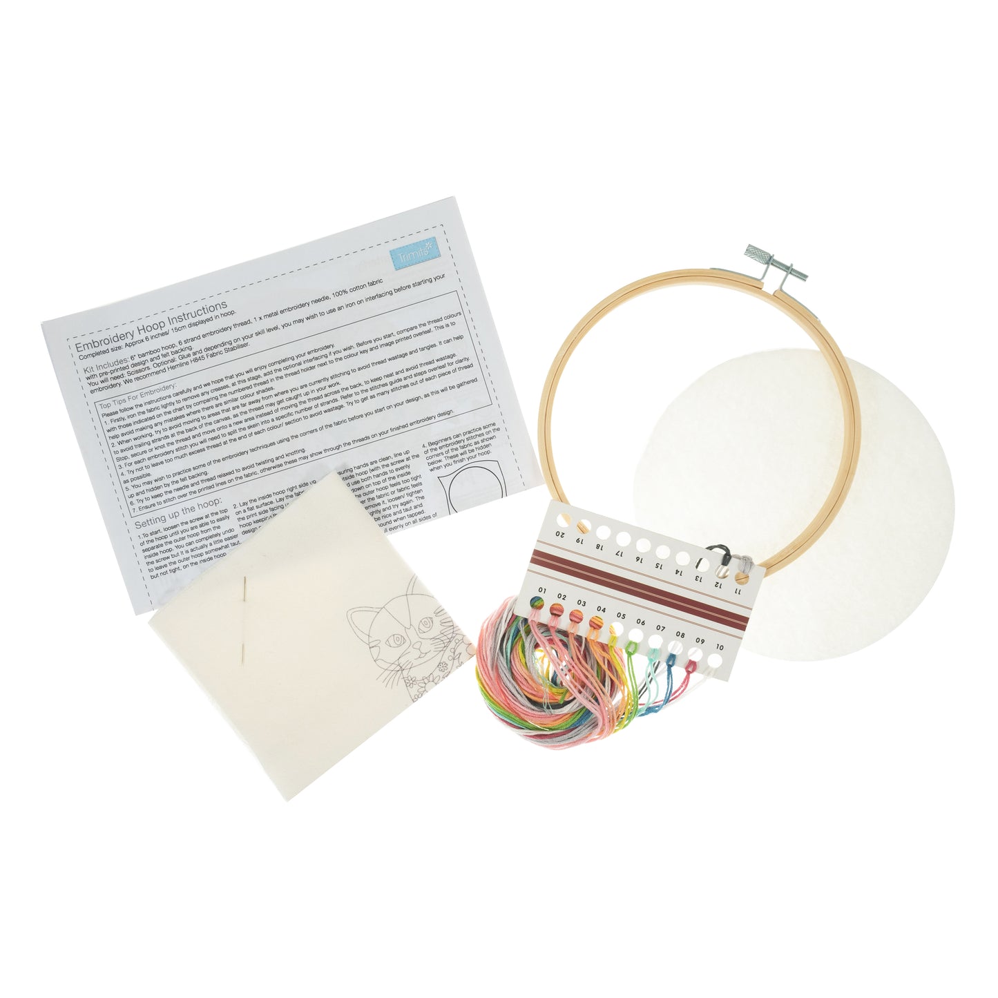 Embroidery Kit: Cat