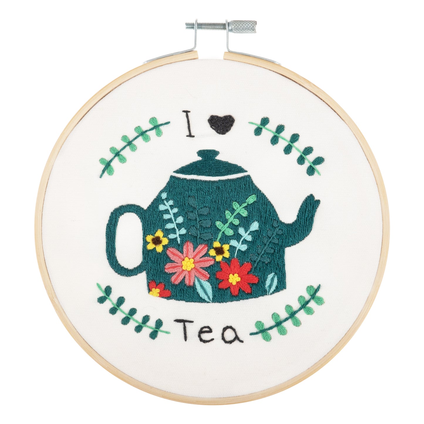 Embroidery Kit: I Love Tea