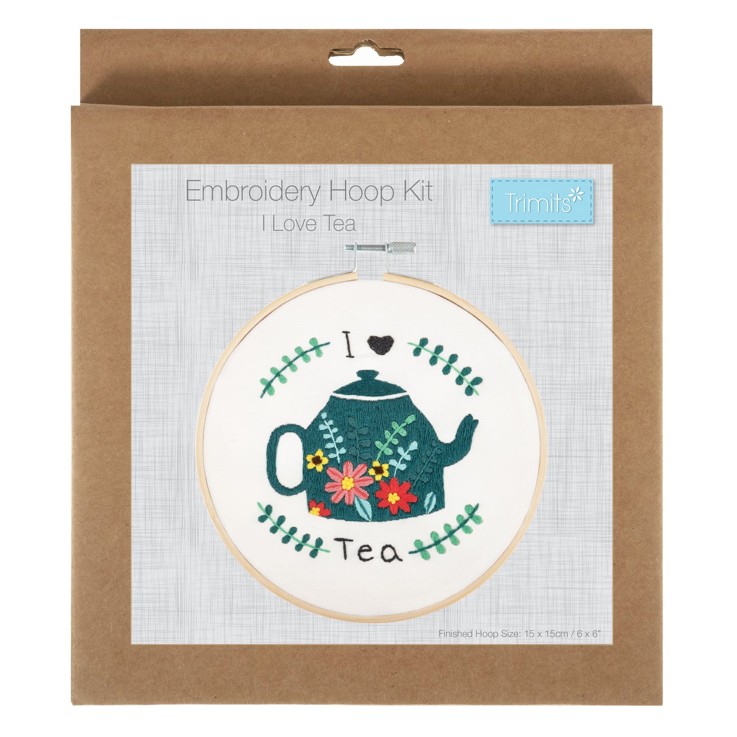 Embroidery Kit: I Love Tea