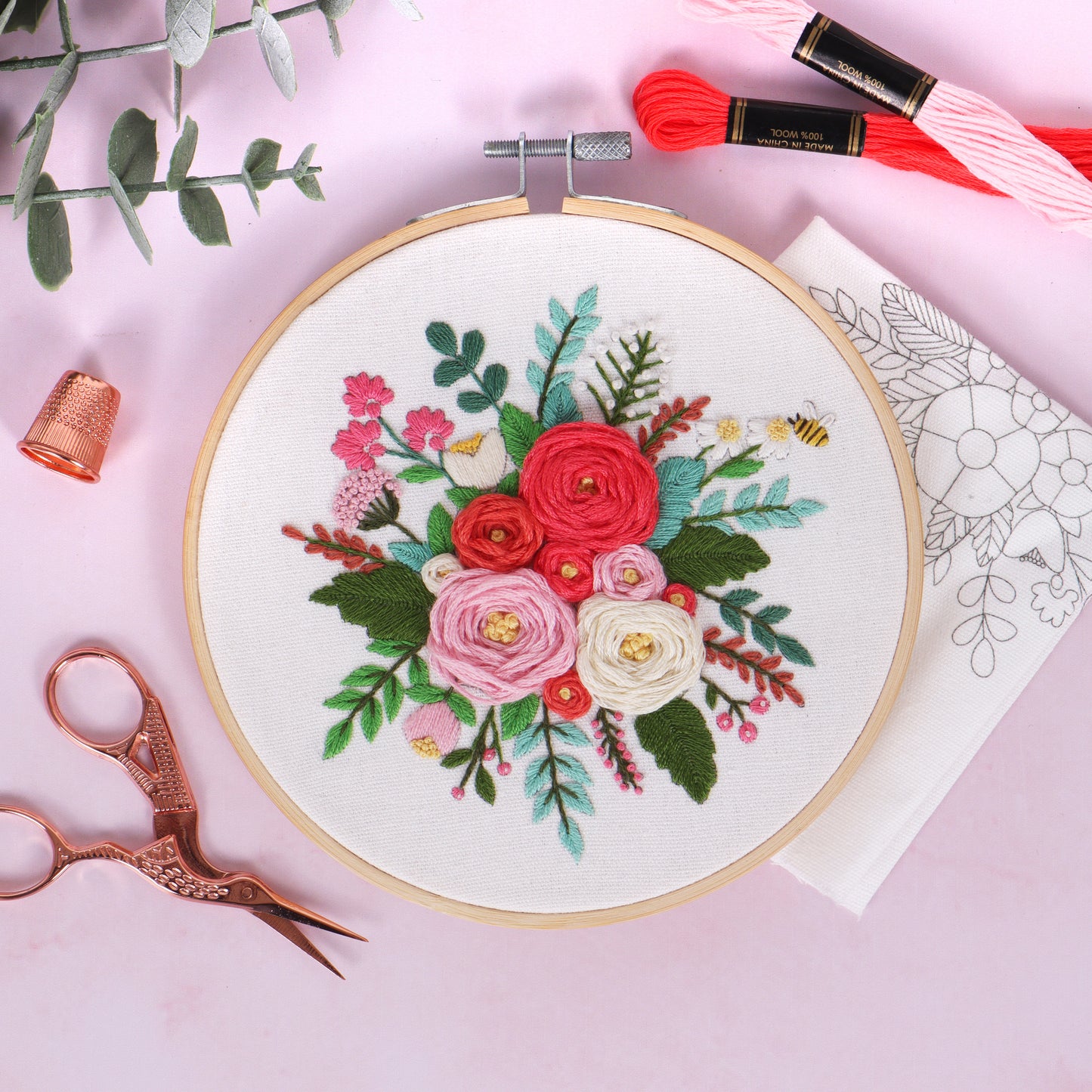 Embroidery Kit: Rose