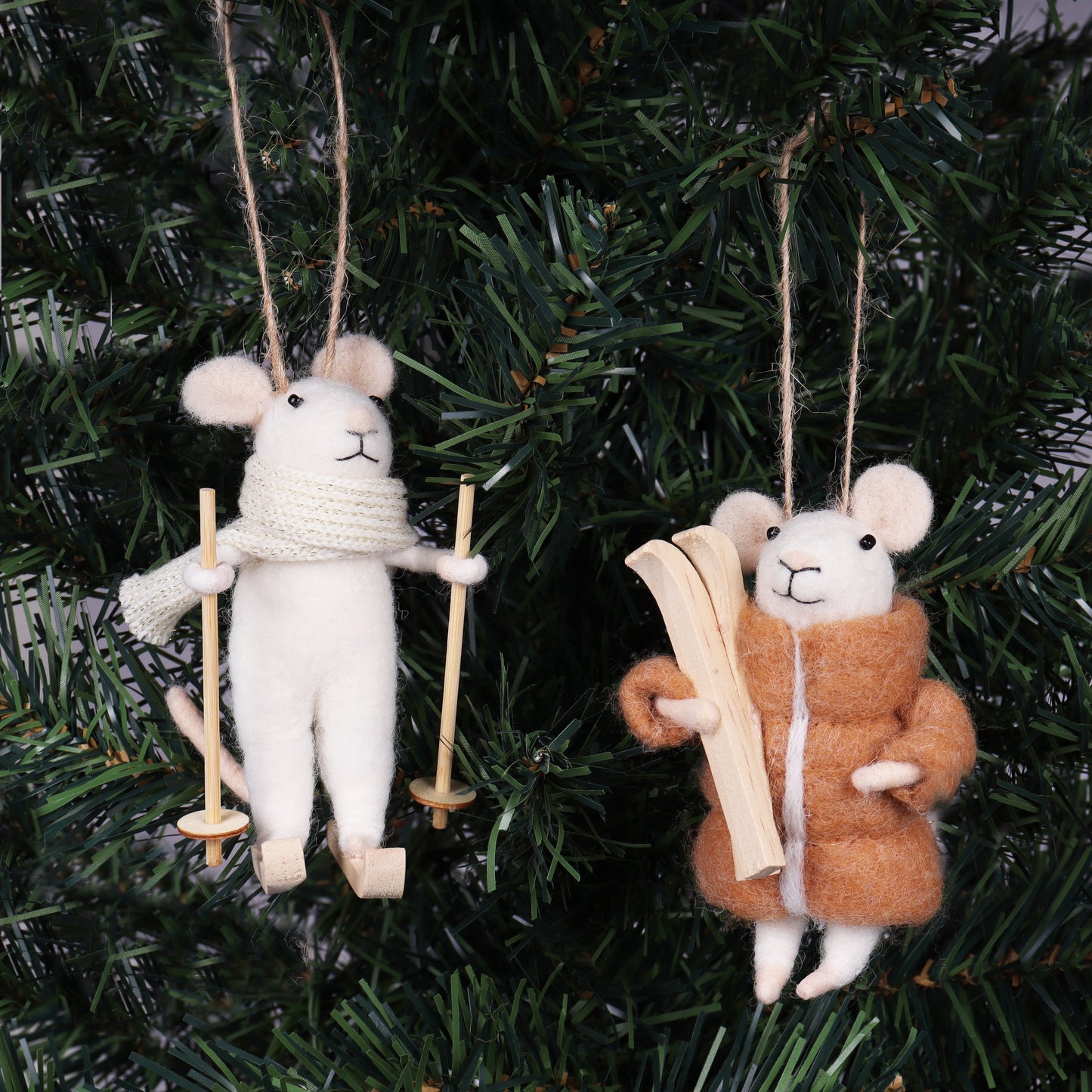 Needle Felting Kit: Sports Mice Duo