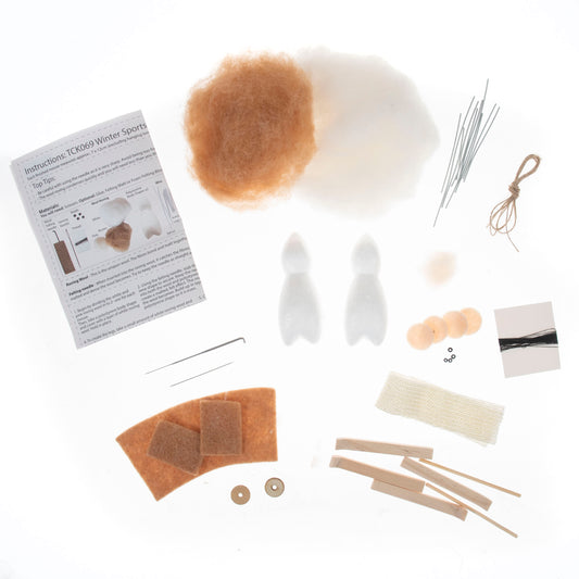 Needle Felting Kit: Sports Mice Duo