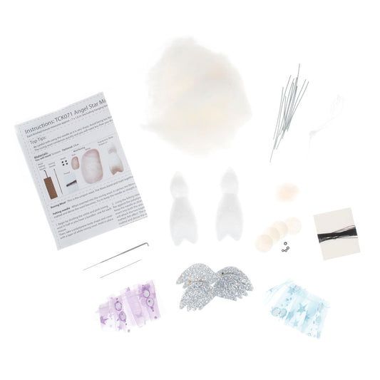 Needle Felting Kit: Angel Mice Duo