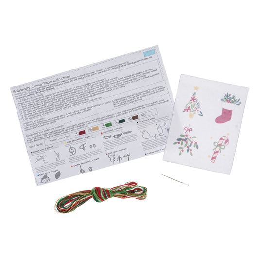 Washable Embroidery Transfer Paper: Christmas