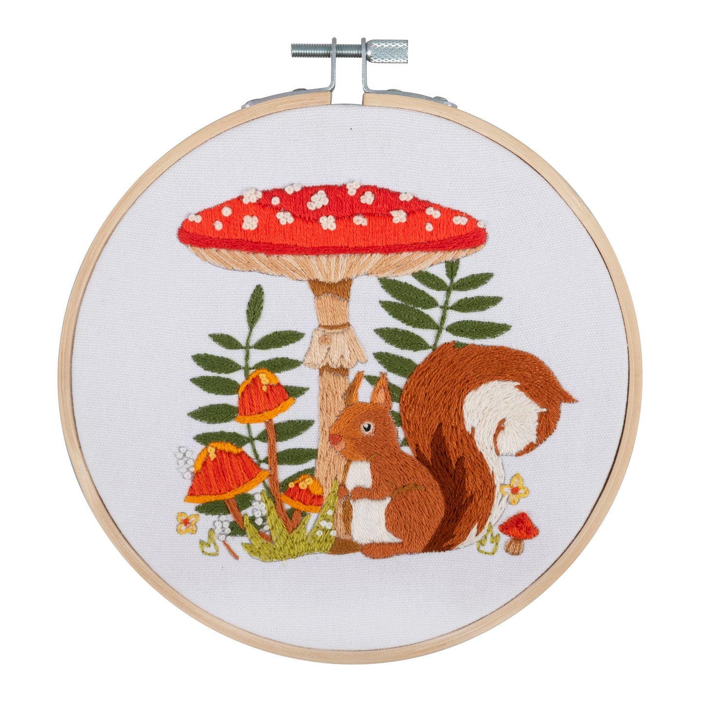 Embroidery Kit: Toadstool Squirrel