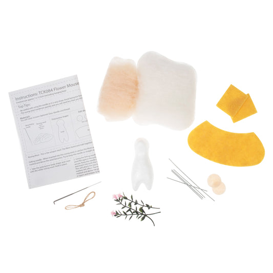 Needle Felting Kit: Spring Mouse