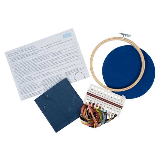 Embroidery Kit with Hoop: Mini Beasts