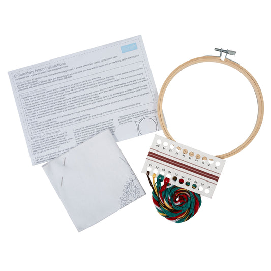 Embroidery Kit: Holly Berry Bauble