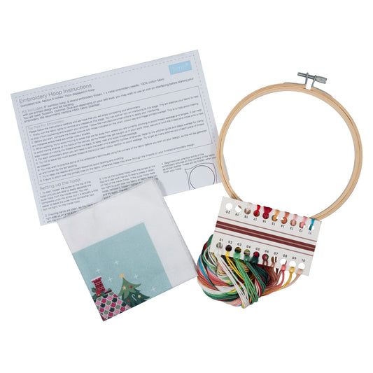 Embroidery Kit: Christmas Cottage