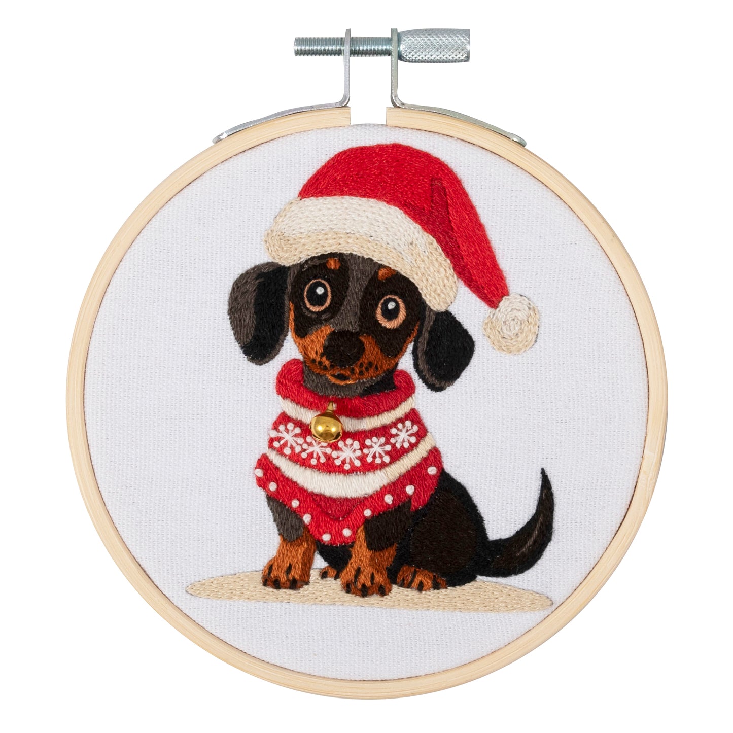 Mini Embroidery Kit: Christmas Pup